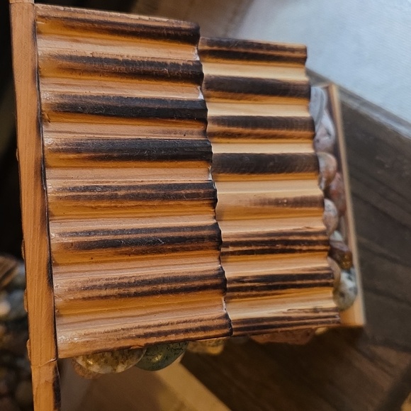 Stone and Wood Handmade Bird House - Picture 7 of 11